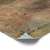 Poster Roses dans un vase vert par Pierre-Auguste Renoir (Coin)