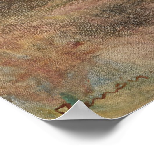 Poster Roses dans un vase vert par Pierre-Auguste Renoir (Coin)