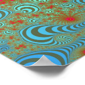 Poster Roses de bulles (Coin)