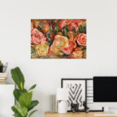 Poster Roses de Renoir Impressionist Painting (Bureau à domicile)