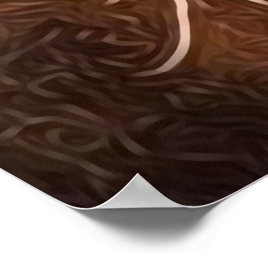 Poster Roses de sépia peint (Coin)