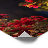 Poster roses en ambre (Coin)