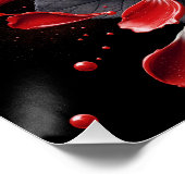 Poster Roses en fleur - Anniversaire élégant (Coin)