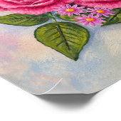 Poster Roses et Dahlias (Coin)
