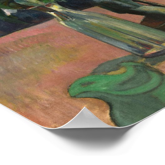 Poster Roses et Statuette | Paul Gauguin (Coin)