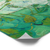 Poster Roses gracieux dans un vase par Vincent van Gogh (Coin)