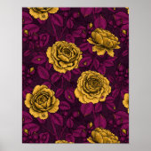 Poster Roses jaunes (Devant)