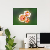 Poster roses jaunes (Bureau à domicile)
