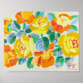 Poster Roses jaunes | Raoul Dufy (Devant)