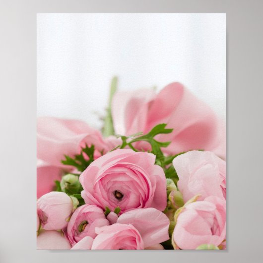 Poster Roses Mariages roses (Devant)