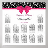 Poster Roses noires et blanches Bow rose (Devant)