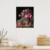 Poster Roses par Ferdinand Georg Waldmuller (Cuisine)