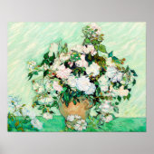 Poster Roses par Vincent van Gogh (Devant)