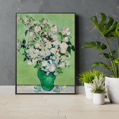 Poster Roses par Vincent Van Gogh Green Fine Art Imprimer