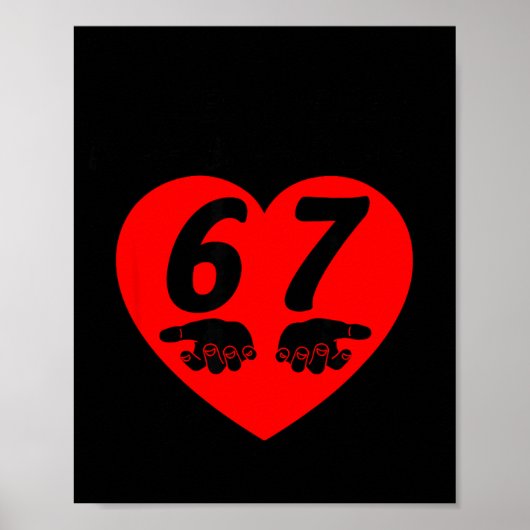 Poster Roses Red Blah Six Seven Funny Valentine Meme Love (Devant)