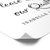 Poster Roses rose Aquarelle signe notre couette (Coin)