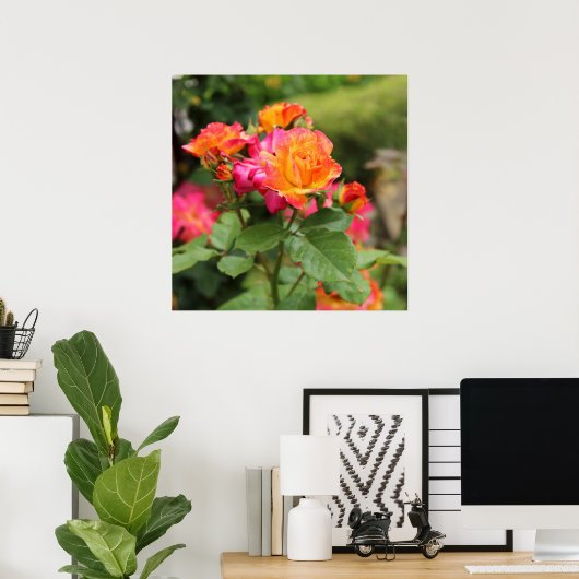 Poster Roses Rose Jaune Imprimer (Bureau à domicile)