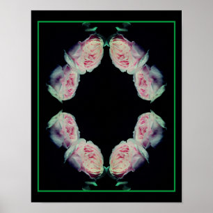 Poster Roses roses Abstraites