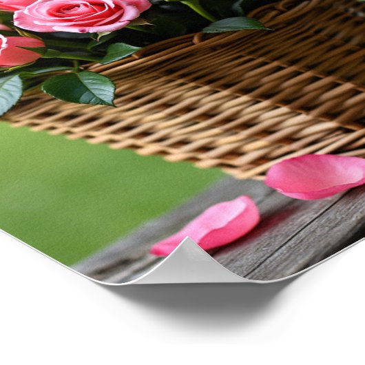 Poster roses roses belles (Coin)