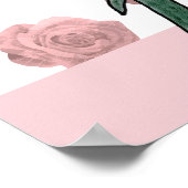 Poster Roses roses- Délicates et adorables (Coin)