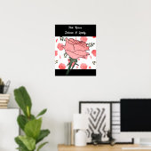 Poster Roses roses- Délicates et adorables (Bureau à domicile)