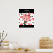 Poster Roses roses- Délicates et adorables (Cuisine)