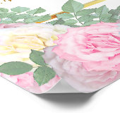 Poster Roses roses et blanc - 9 Sièges (Coin)