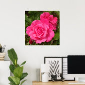 Poster Roses roses roses douces (Bureau à domicile)