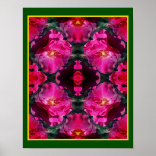 Poster Roses roses roses Florales Art Abstrait