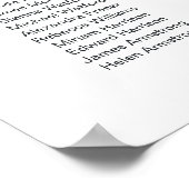 Poster Roses Roses Roses Roses Roses Rouge Baptême croisé (Coin)