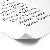 Poster Roses Roses Roses Roses Roses Rouge Baptême croisé (Coin)