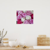 Poster Roses roses sur toile (Cuisine)