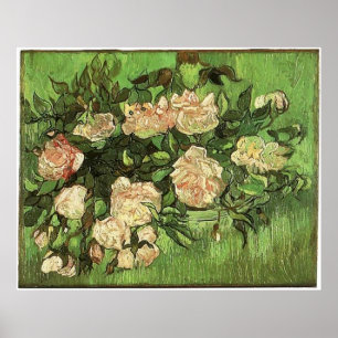 Poster Roses roses, Vam Gogh, 1890