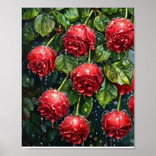 Poster Roses rouges (Devant)