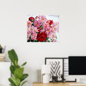 Poster Roses rouges et roses 2008 (Bureau à domicile)