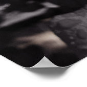 Poster Roses rouges romantiques (Coin)