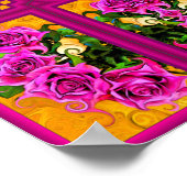 Poster Roses sauvages (Coin)