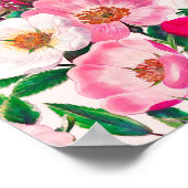 Poster Roses sauvages (Coin)