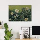 Poster Roses sauvages par Vincent Van Gogh (Bureau à domicile)