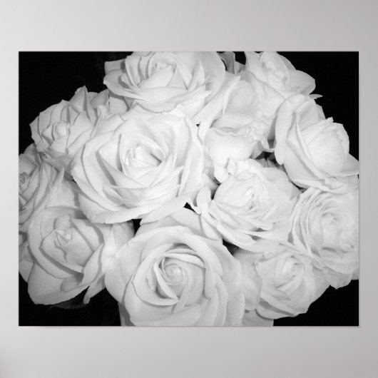 Poster Roses sur toile (Devant)