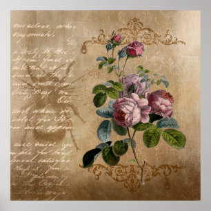Poster Roses Vintages