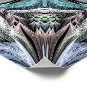 Poster Rosette de jardin Abstraite à plusieurs couleurs (Coin)