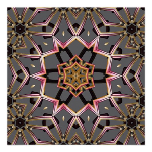 Poster Rosette Dorée (Devant)
