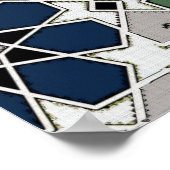 Poster Rosettes 16s et 8s de style marocain 4 Upscaled (Coin)
