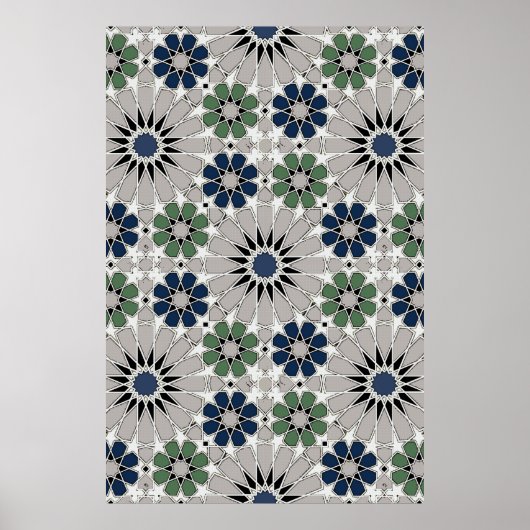 Poster Rosettes 16s et 8s de style marocain 4 Upscaled (Devant)