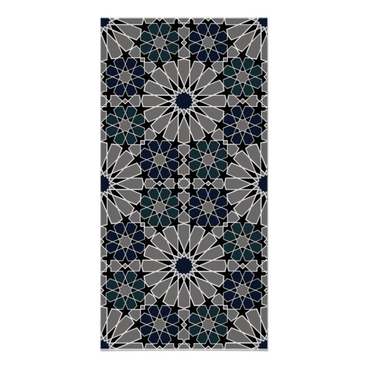 Poster Rosettes 16s et 8s Style marocain 1 (Devant)