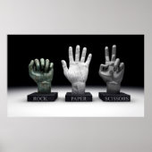 Poster Roshambo - Ciseaux de papier rocher (Devant)