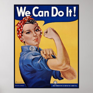 Poster Rosie la riveteuse Femmes fortes dans la populatio