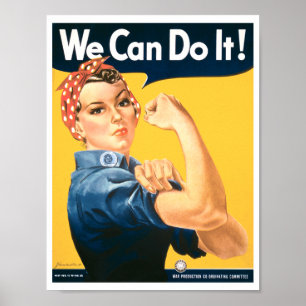 Poster Rosie le Riveter Nous pouvons le faire