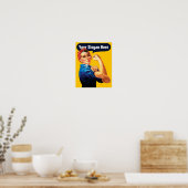 Poster Rosie The Riveter - Add Your Own Custom Slogan (Cuisine)